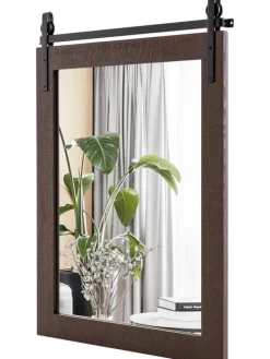 Wandspiegel 76,5 cm x 56 cm in Braun