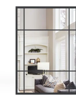 Wandspiegel 100 x 70 cm in Schwarz