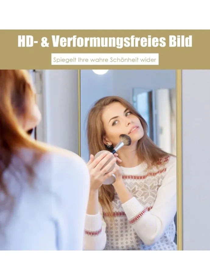 Wandspiegel 37 x 120cm in Gold