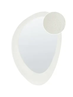 Wandspiegel AUDES in Weiß - (W) 60 x (H) 90 x (L) 4 cm