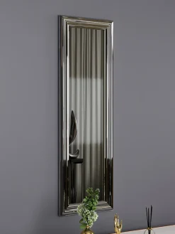 Wandspiegel "Boss" in Transparent/ Silber - (B)30 x (H)90 cm