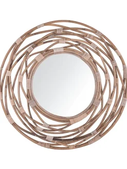 Wandspiegel BURGIS in Braun - (W) 75 x (H) 75 x (L) 3 cm