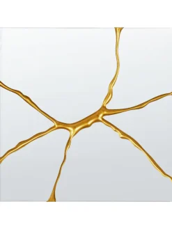 Wandspiegel COOLE in Gold - (W) 80 x (H) 80 x (L) 4 cm