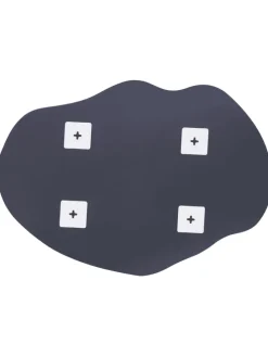 Wandspiegel FALAISE in Silber - (W) 50 x (H) 70 x (L) 1 cm