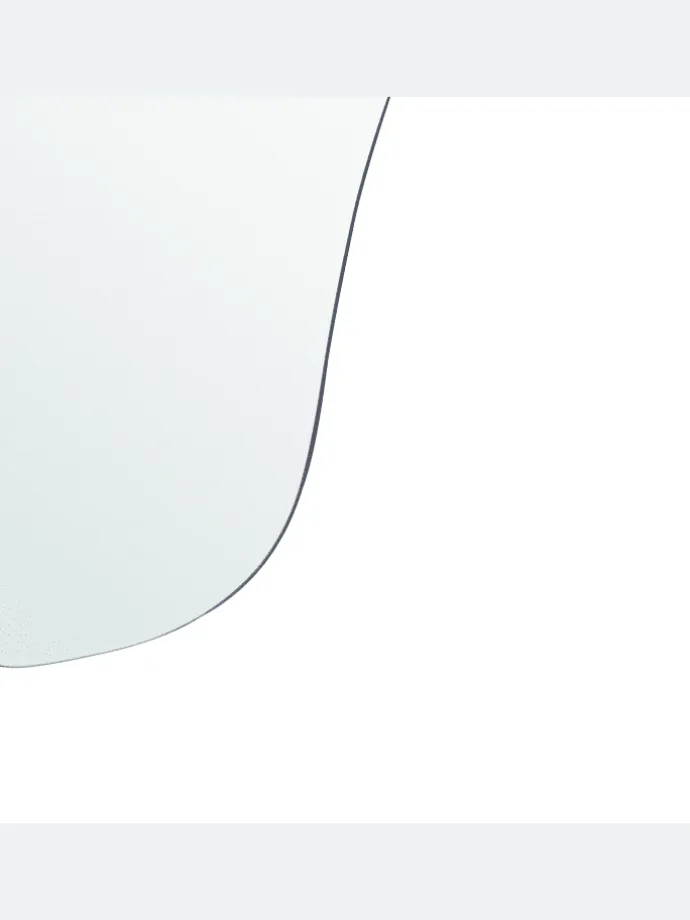 Wandspiegel FALAISE in Silber - (W) 50 x (H) 70 x (L) 1 cm