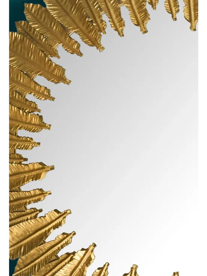 Wandspiegel Federn 68 cm Metall Design Hängespiegel , Eisen