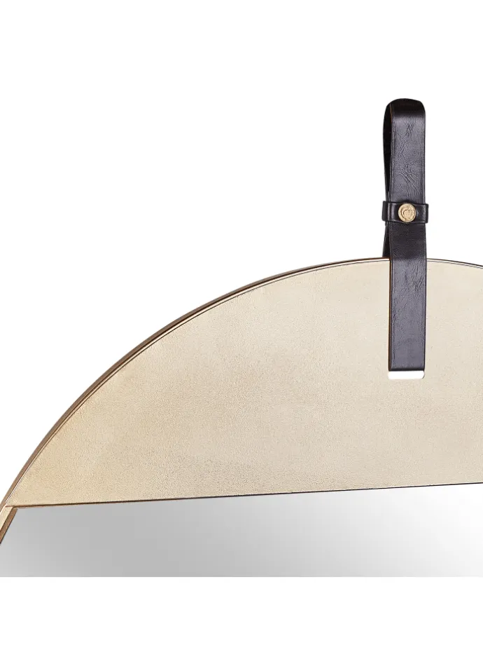 Wandspiegel GURS in Gold/Braun - (W) 60 x (H) 60 x (L) 2 cm