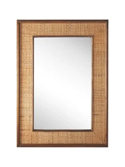 Wandspiegel IGUALA in Braun - (W) 54 x (H) 74 x (L) 5 cm