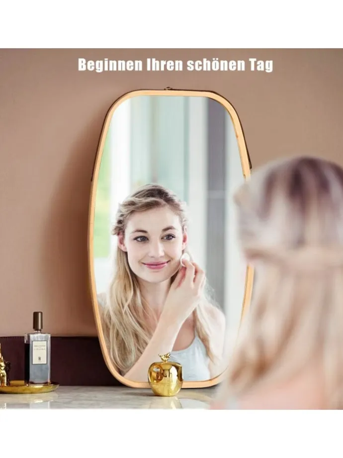 Wandspiegel in Beige