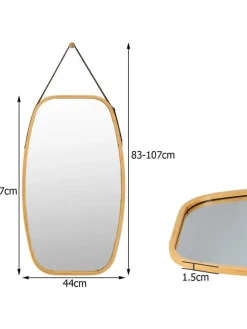 Wandspiegel in Beige