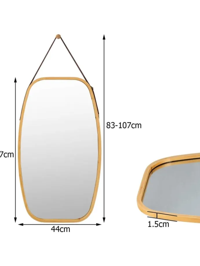 Wandspiegel in Beige