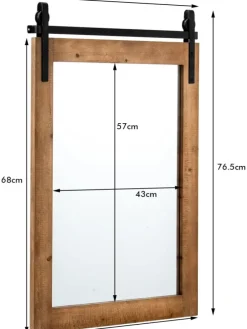 Wandspiegel in Braun