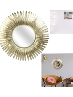 Wandspiegel in Gold - Ø 55 cm