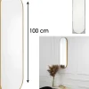 Wandspiegel in Gold - (B)30 x (H)100 cm