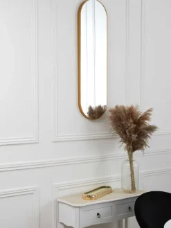 Wandspiegel in Gold - (B)30 x (H)100 cm