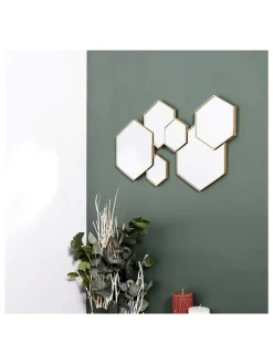 Wandspiegel in Gold - (B)57 x (H)35 cm