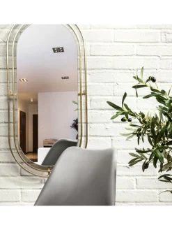 Wandspiegel in Gold - (B)43 x (H)89,5 x (T)1 cm