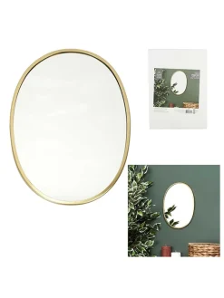 Wandspiegel in Gold - (B)25 x (H)34 cm