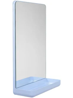 Wandspiegel in Hellblau - (B)30 x (H)45 cm