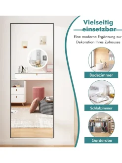 Wandspiegel in Schwarz