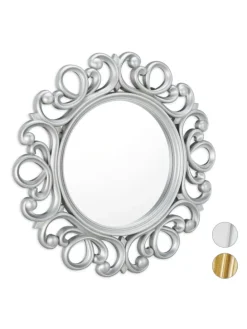 Wandspiegel in Silber - Ø 50 cm