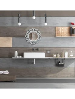 Wandspiegel in Silber - Ø 50 cm