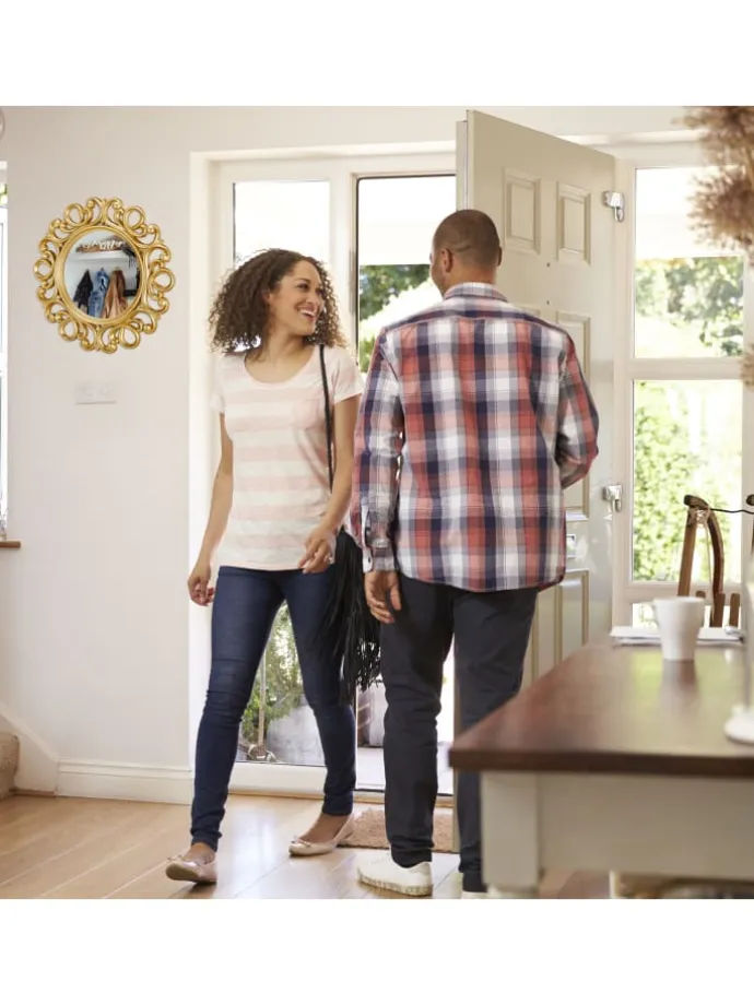 Wandspiegel in Silber - Ø 50 cm