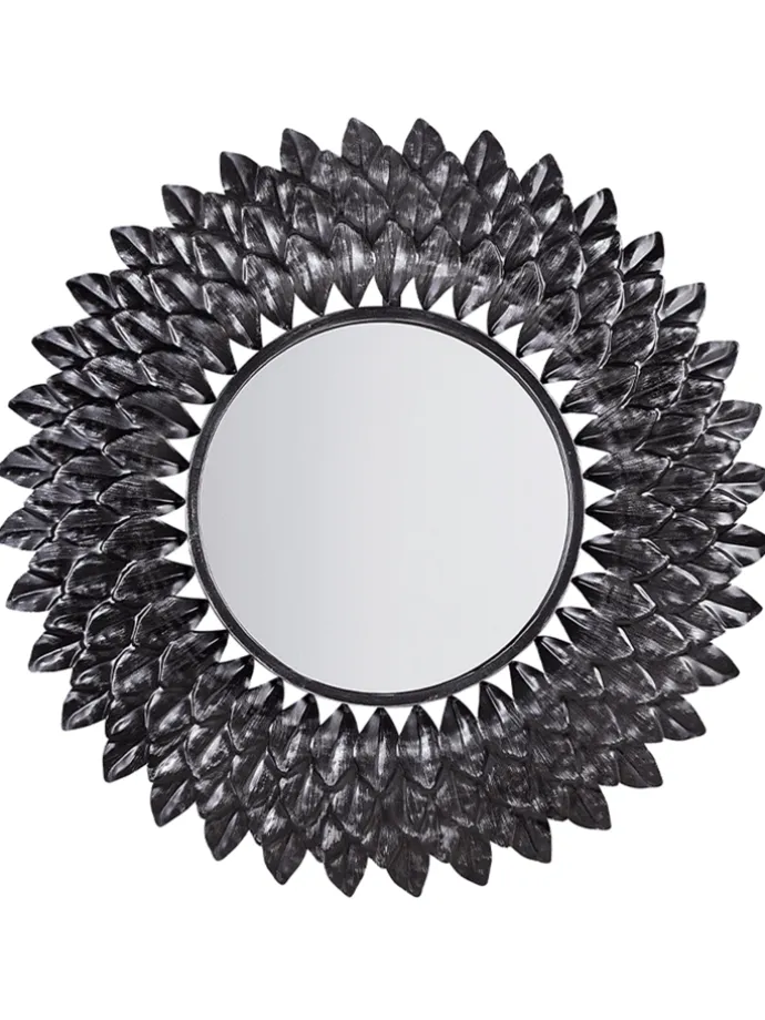 Wandspiegel LARRAU in Silber - (W) 70 x (H) 70 x (L) 4 cm