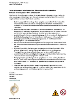 Wandspiegel LEVIMIRROR11 in Braun