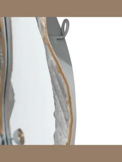 Wandspiegel LINAS in Grau/Gold - (W) 51 x (H) 67 x (L) 7 cm