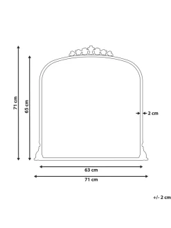 Wandspiegel LIVRY in Gold - (W) 71 x (H) 71 x (L) 3 cm