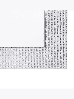 Wandspiegel MERVENT in Weiß/Silber - (W) 50 x (H) 130 x (L) 2 cm