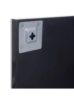 Wandspiegel mit Ablage B19, Schwarz