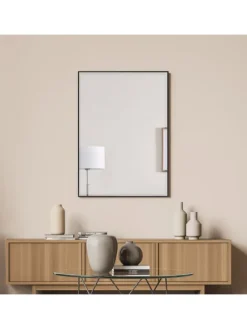 Wandspiegel Novoli in Schwarz (H)70cm (B)50cm