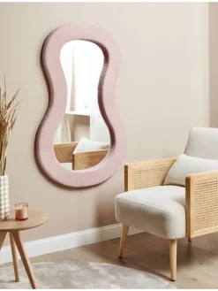 Wandspiegel PLANCHEZ in Rosa - (W) 70 x (H) 112 x (L) 5 cm