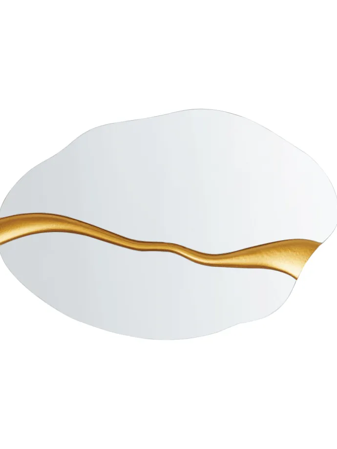 Wandspiegel POIVRES in Gold - (W) 90 x (H) 60 x (L) 4 cm