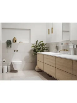 Wandspiegel "Ram" in Weiß - (B)44 x (H)70 cm