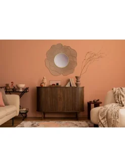 Wandspiegel Rose 77 cm Metall Design Hängespiegel , Eisen