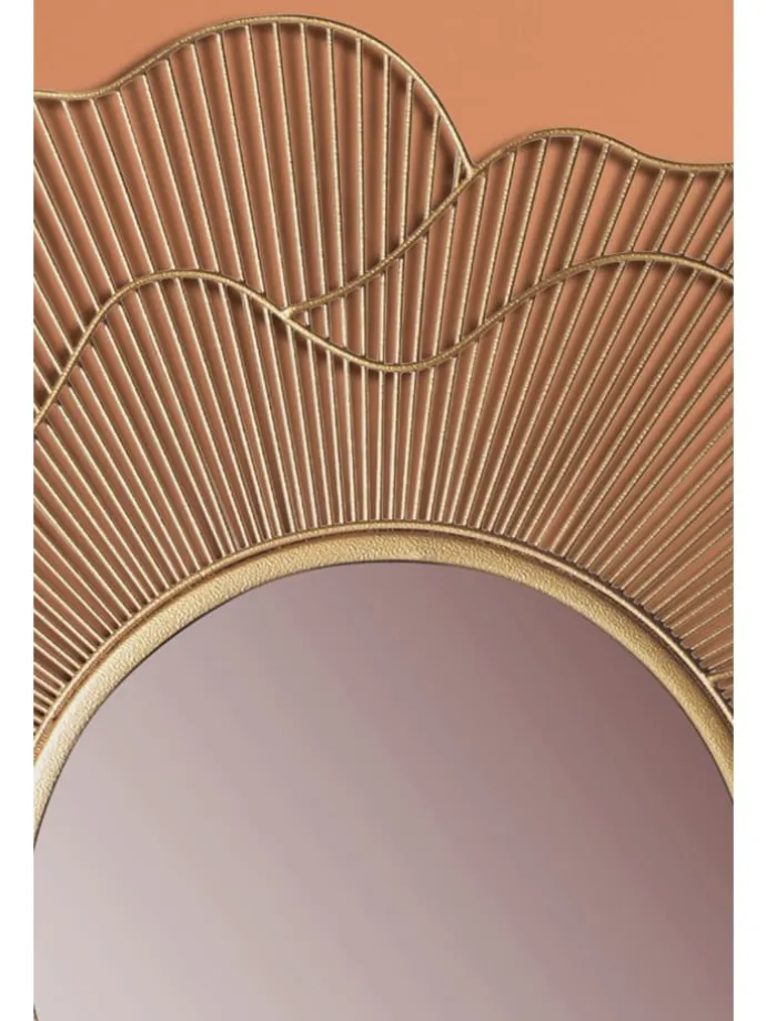 Wandspiegel Rose 77 cm Metall Design Hängespiegel , Eisen