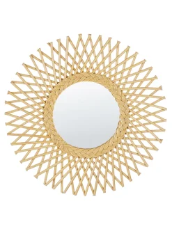 Wandspiegel TAGOLU in Braun - (W) 60 x (H) 60 x (L) 1 cm