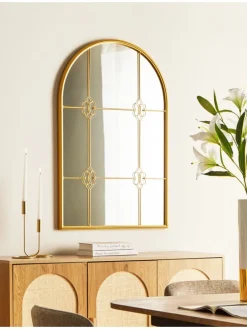 Wandspiegel THULAY in Gold - (W) 65 x (H) 99 x (L) 3 cm