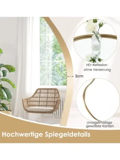 Wandspiegel 78x56cm in Gold