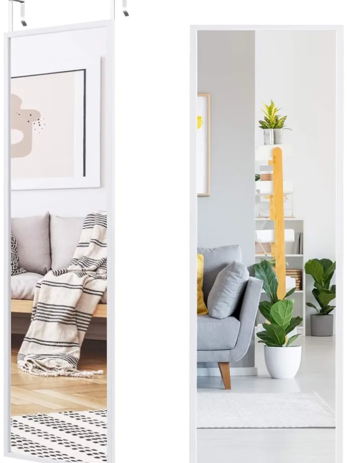 Wandspiegel 107x36,5cm in Weiß