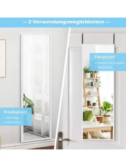 Wandspiegel 107x36,5cm in Weiß