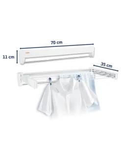 Wandtrockner "Telegant 36 Protect" in Weiß - (L)70 cm