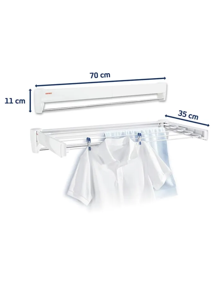 Wandtrockner "Telegant 36 Protect" in Weiß - (L)70 cm