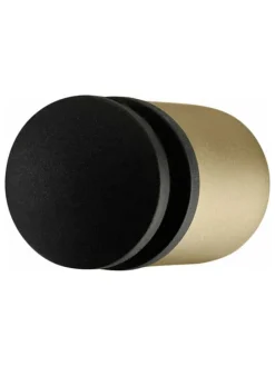 Wandtürstopper "Entra" in Gold/ Schwarz - (L)4 cm