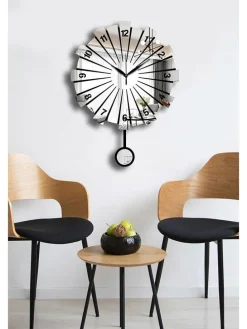 Wanduhr in Schwarz - Ø 39 cm