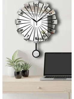 Wanduhr in Schwarz - Ø 39 cm