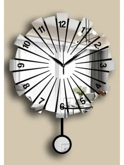 Wanduhr in Schwarz - Ø 39 cm